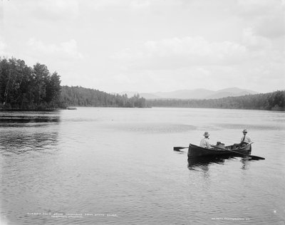 Cold Brook Mountains od State Bridge, Adirondack Mountains od William Henry Jackson