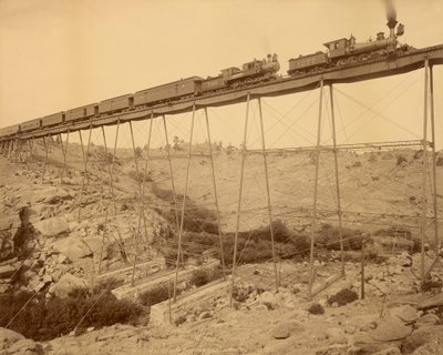 Dale Creek Bridge, Wyoming od Jacksona od William Henry Jackson