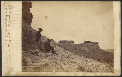 [Fortification Rocks (neboli Castle Augur) u řeky Chug-water ve Wyomingu] od William Henry Jackson