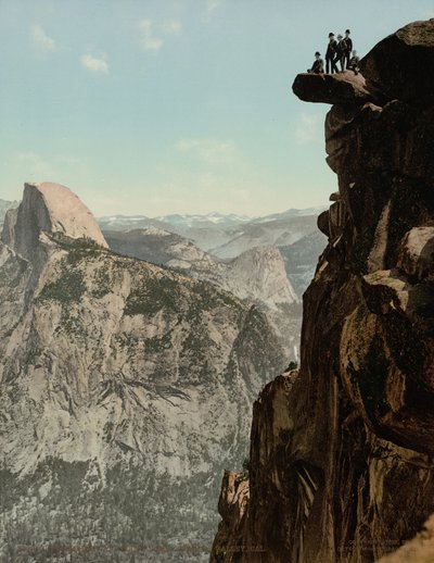 Glacier Point a South Dome, Yosemitské údolí, Kalifornie,publikováno 1898 (foto) od William Henry Jackson