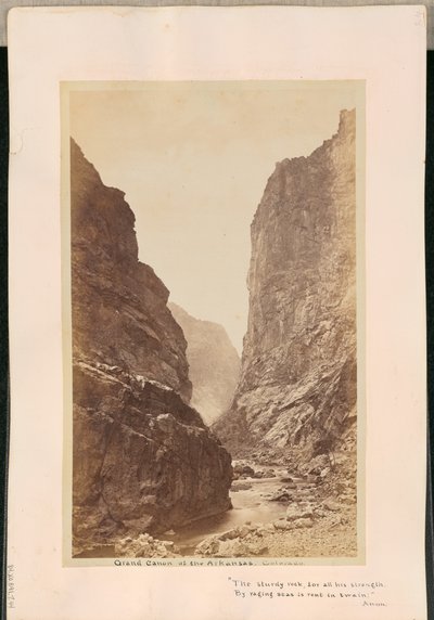 Velký kaňon na řece Arkansas. Colorado od William Henry Jackson