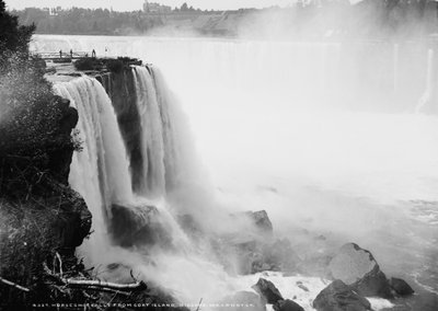 Horseshoe Falls z Goat Island, Niagara, c.1880-97 od William Henry Jackson