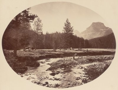Palace Butte Park, Gallatin Mountains, Montana Territory od William Henry Jackson