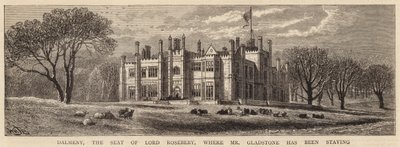 Dalmeny, sídlo lorda Roseberyho, kde pobýval pan Gladstone od William Henry James Boot
