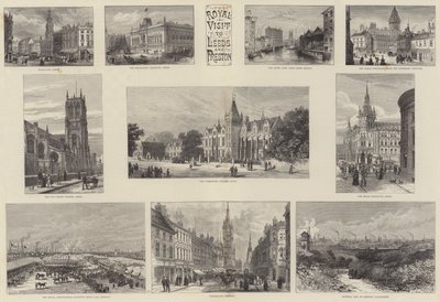 Královská návštěva Leedsu a Prestonu od William Henry James Boot