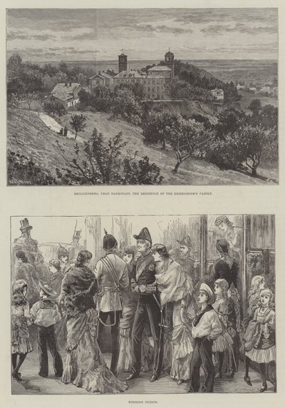 Královská svatba princezny Beatrice a prince Jindřicha z Battenbergu od William Henry James Boot
