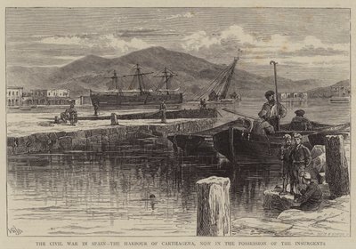 Občanská válka ve Španělsku, Carthagenský přístav, nyní v držení povstalců od William Henry James Boot