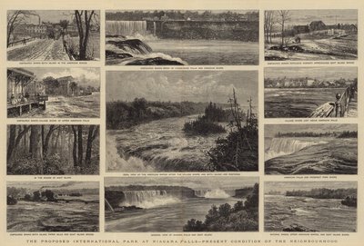 Navrhovaný mezinárodní park u Niagarských vodopádů, současný stav sousedství od William Henry James Boot