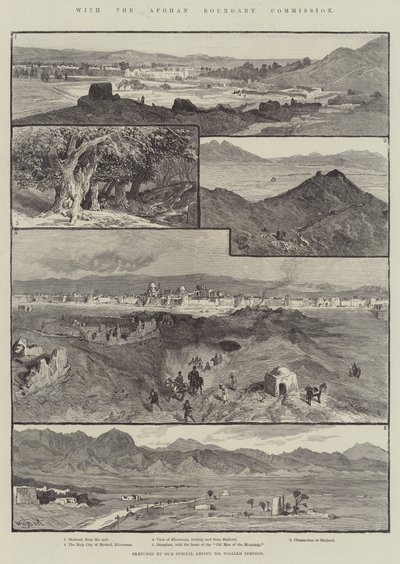 S afghánskou hraniční komisí od William Henry James Boot