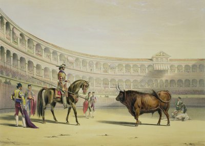 Picador Vyzývání býka, 1865 od William Henry Lake Price