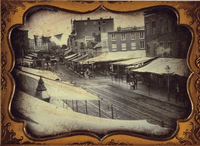 Chatham Square, New York, kolem roku 1853 od William Henry Lewis