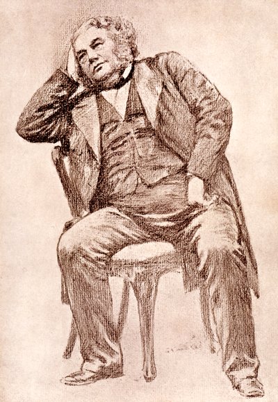 Mark Lemon, redaktor časopisu Punch z 19. století, 1909. od William Henry Margetson