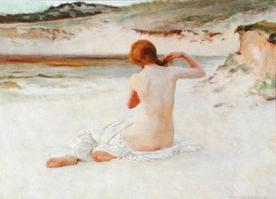 Nahá na pláži od William Henry Margetson