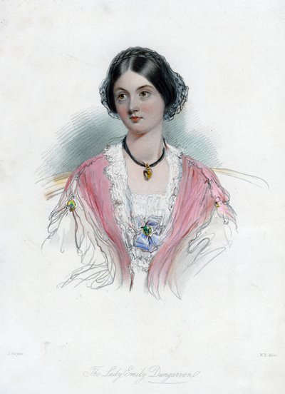 Lady Emily Dungarvon, 19. století. od William Henry Mote