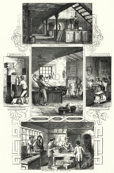 Výroba mýdla (rytí) od William Henry Pike