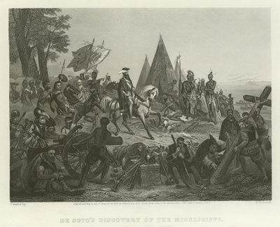 De Sotův objev Mississippi od William Henry Powell