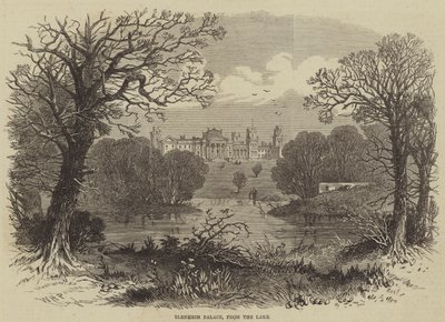 Blenheimský palác od jezera od William Henry Prior