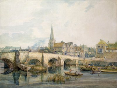 Bedford Bridge, Bedford od William Henry Pyne