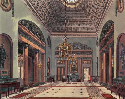 Vstupní hala, Carlton House z Pynes Royal Residences, 1818 od William Henry Pyne