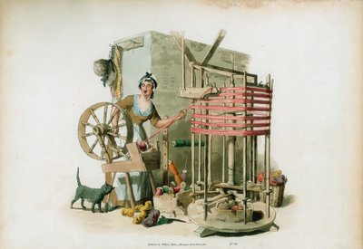 The Worsted Winder, 1805 od William Henry Pyne
