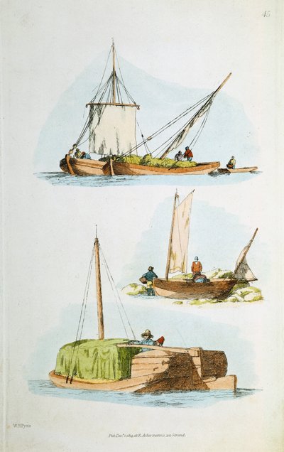 Tradiční norfolské lodě, 1814 od William Henry Pyne