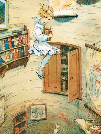 Alenka v říši divů, knižní deska od William Henry Romaine Walker