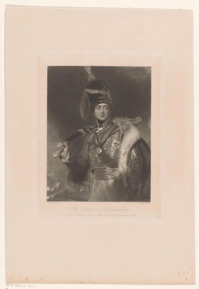 Portrét Charlese Williama Vanea jako Charlese Williama Stewarta The Marquess of Londonderry (název na objektu) od William Henry Simmons