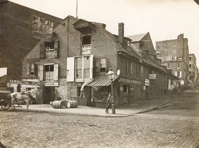 Race Street Wharf, Delaware Avenue v Race Street, 1867 od William Herman Rau