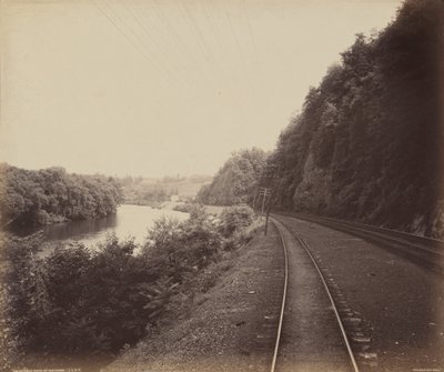 Rockdale Curve, Na řece Lehigh,c. 1895 (foto) od William Herman Rau