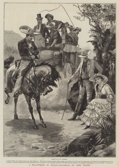 Milionář drsných a připravených, Bret Harte od William Heysham Overend