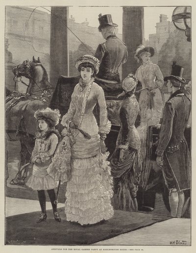 Příjezdy na Royal Garden Party v Marlborough House od William Heysham Overend