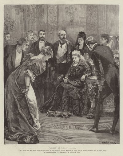 Becket na hradě Windsor od William Heysham Overend