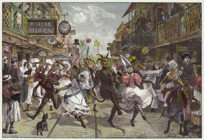 Karneval v Port of Spain, Trinidad od William Heysham Overend