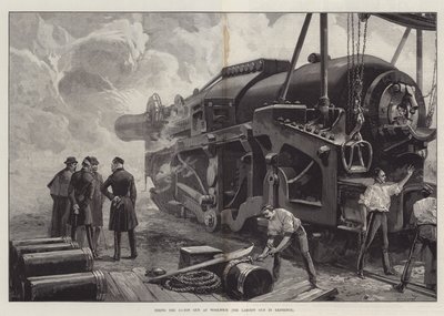 Střelba ze 111tunové zbraně na Woolwich od William Heysham Overend