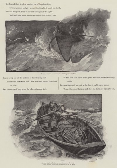Grace Darling, autor: A. C. Swinburne od William Heysham Overend