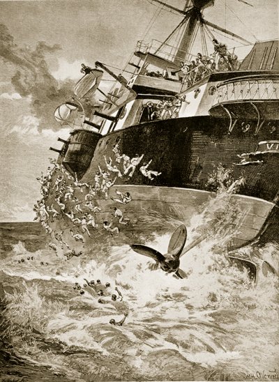 Převrácení lodi HMS Victoria, 22. června 1893 od William Heysham Overend