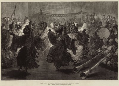 Lama Dance at Jummoo, předváděné před princem z Walesu od William Heysham Overend