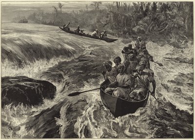 Střelba peřejí v Kongu od William Heysham Overend