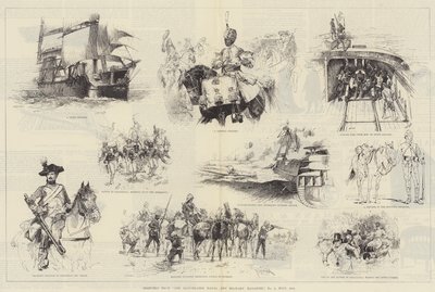 Sketches from The Illustrated Naval and Military Magazine, č. 1, červenec 1884 od William Heysham Overend