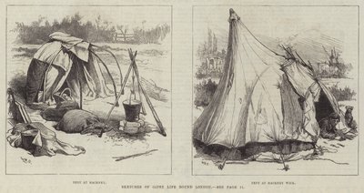 Sketches of Gipsy Life kolem Londýna od William Heysham Overend
