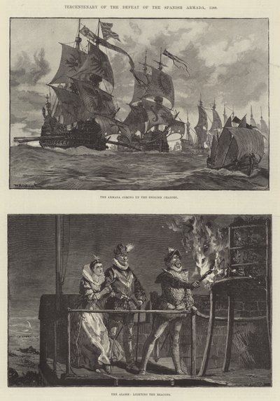 Sté výročí porážky španělské armády, 1588 od William Heysham Overend