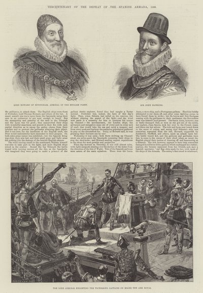 Sté výročí porážky španělské armády, 1588 od William Heysham Overend