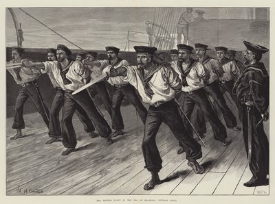 Britská flotila v Marmorském moři, Cutlass Drill od William Heysham Overend