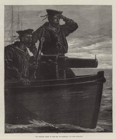 Britská flotila v moři Marmora, na vyhlídce od William Heysham Overend