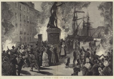 Cholera v Toulonu, Scéna na nábřeží od William Heysham Overend