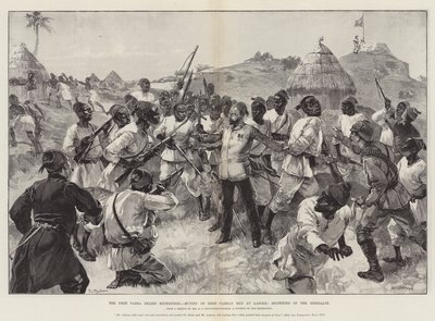 Pomocná expedice Emina Paši, vzpoura mužů Emina Paši v Labore, počátek povstání od William Heysham Overend