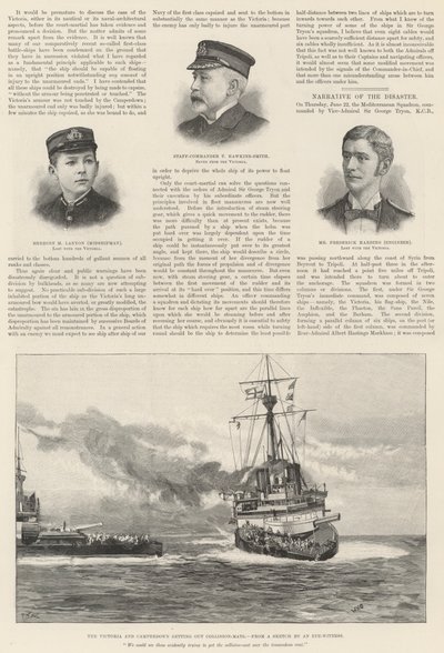 Ztráta HMS Victoria od William Heysham Overend
