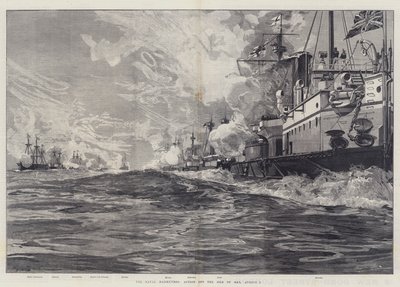 Námořní manévry, akce u ostrova Man, 3. srpna. od William Heysham Overend
