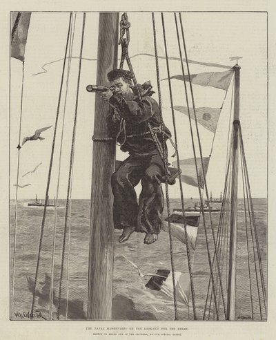 Námořní manévry, při hledání nepřítele od William Heysham Overend