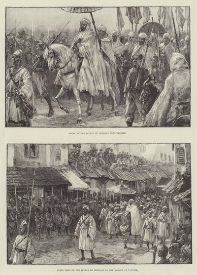 Marocký sultán v Tangeru od William Heysham Overend
